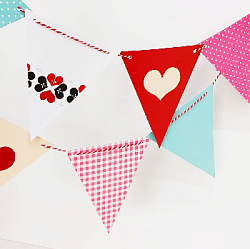 Гирлянда на веревке 3м 15х18см, разноцветный