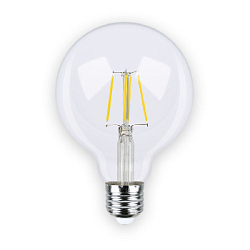 Лампа филаментная G95 E27 W4 K2700